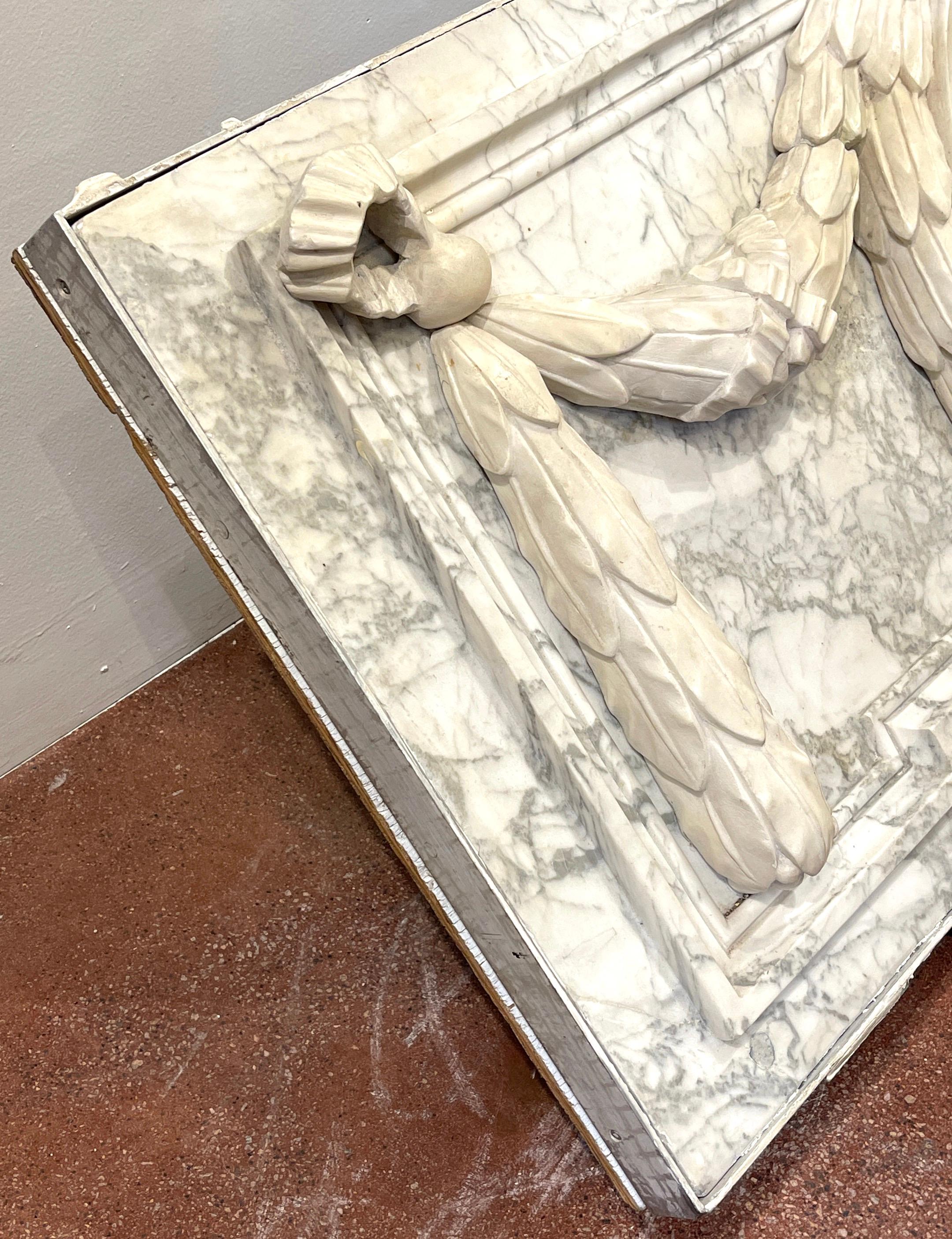 Sculpture de frise architecturale de Caesar en marbre sculpté italien du 19ème siècle Bon état - En vente à West Palm Beach, FL