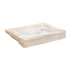 19th Century Italian Carved Marble Sink, Rectangular-Shaped