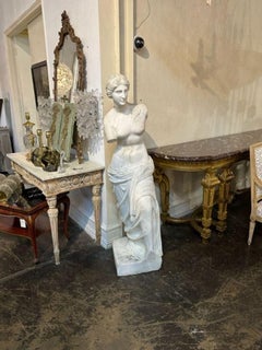 19th Century Italian Carved Marble Statue of Venus De Milo