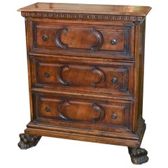 19th Century Italian Carved Narrow Chest