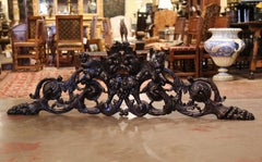 19th Century Italian Carved Walnut Wall Mounted Sculpture with Cherub Figures