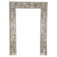 19th Century Italian Carved Wood Door Surround