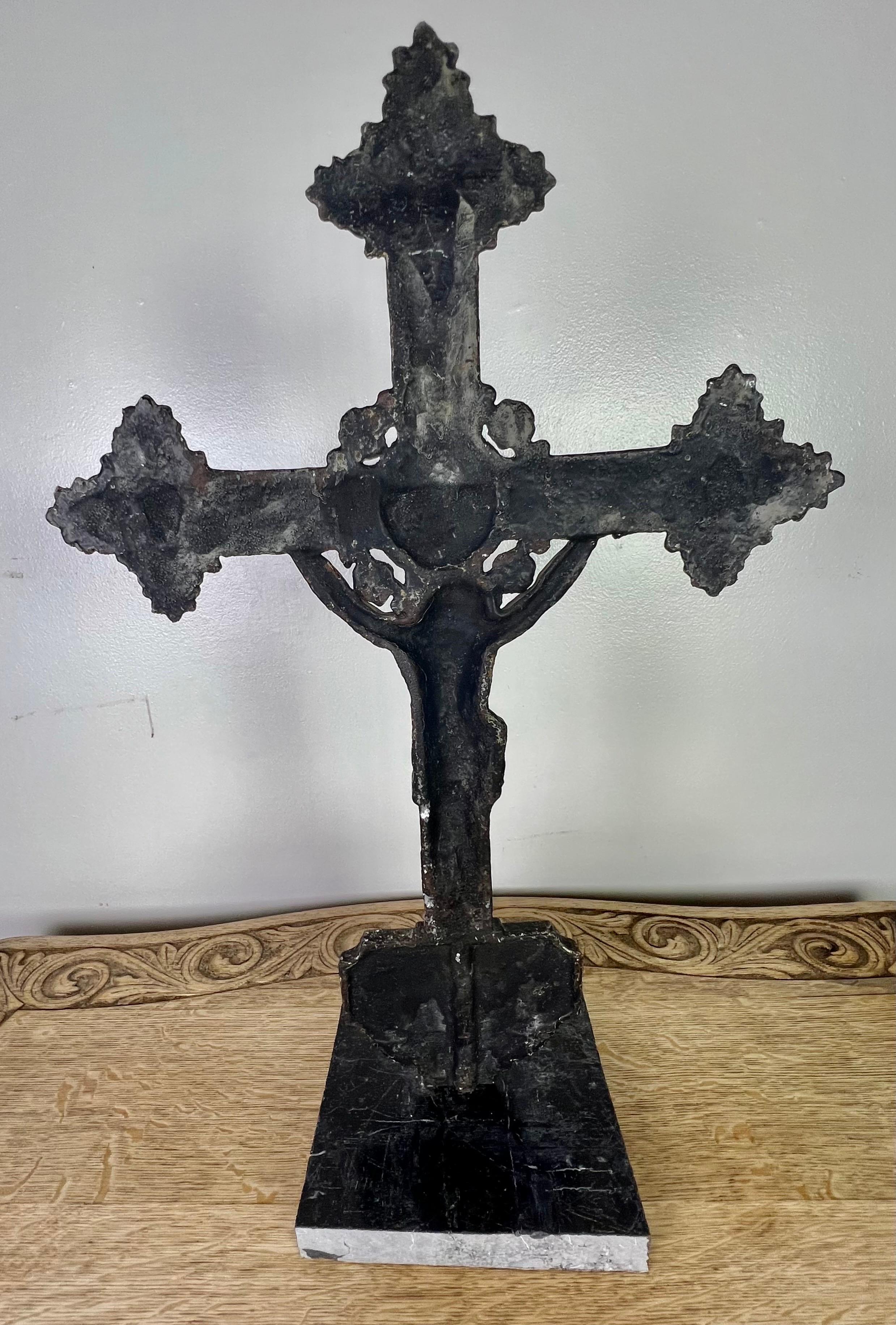 19th Century Italian Cast Iron Cross at 1stDibs