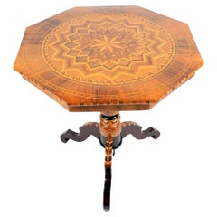 19th Century Italian Center Table with Marquetry