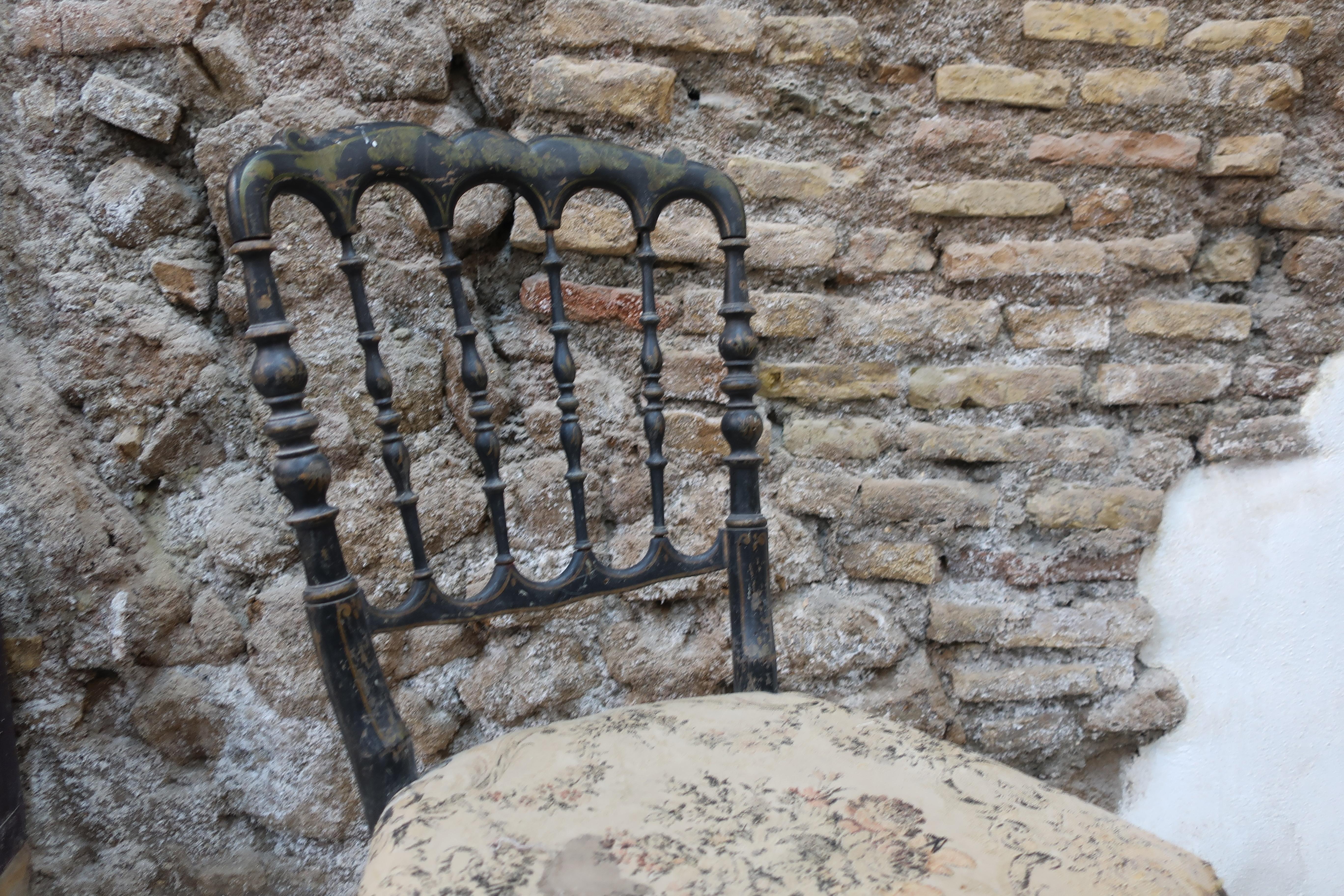 19th century italian Chiavari style pair of chairs For Sale 2