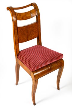 19th Century Italian Charles X Four Chairs Dining Room Set
