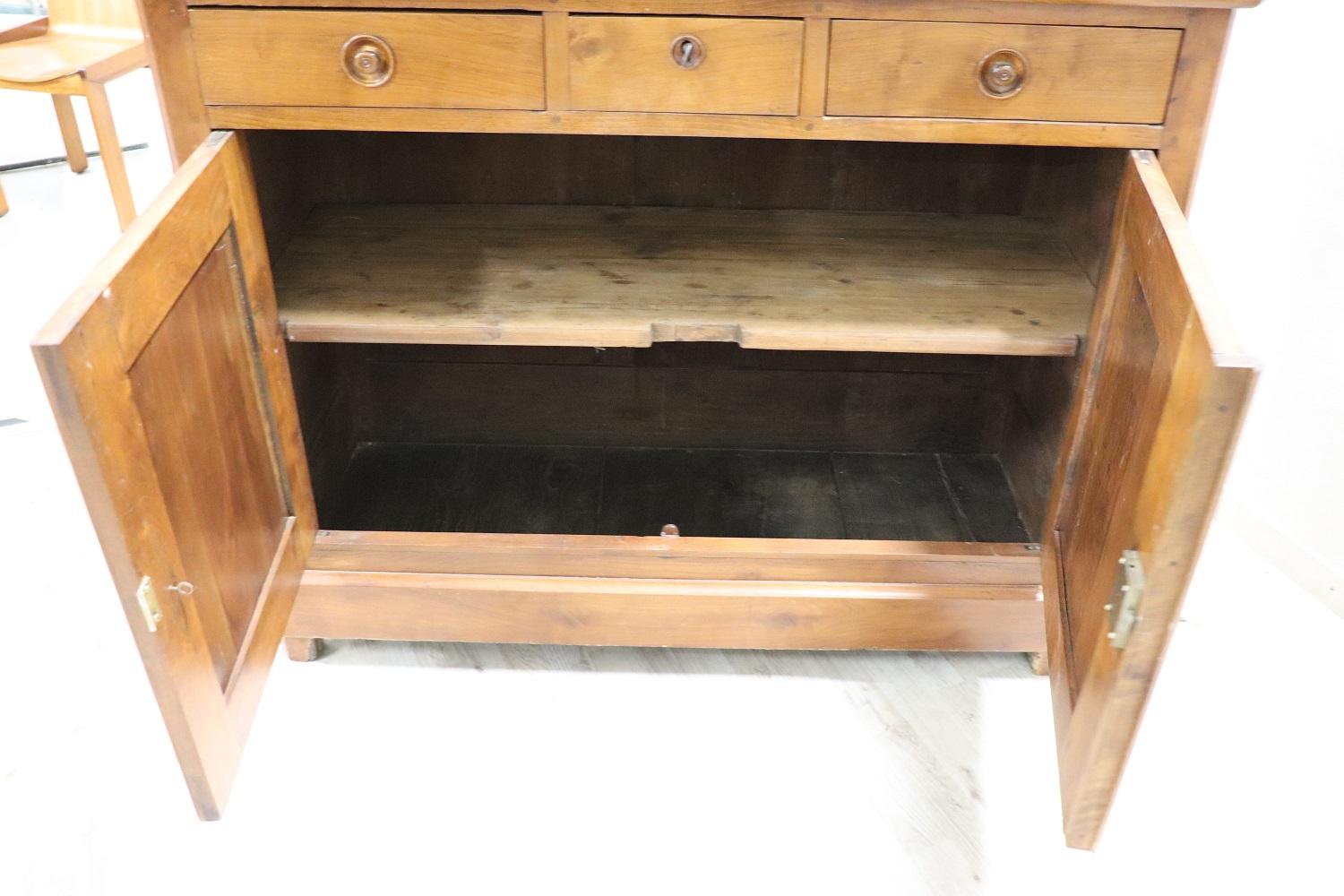 19th Century Italian Cherry Wood Sideboard or Buffet 1