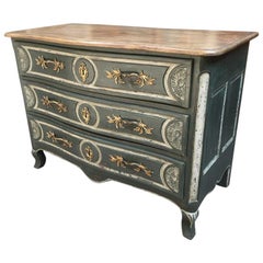 19th Century Italian Chest of Drawers Hand Painted and Decorated, 1890s