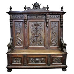 Antique 19th Century Italian CHEST WITH STAND