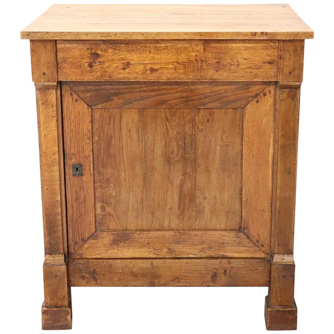 19th Century Italian Chestnut Wood Small Rustic Sideboard, Buffet or Credenza
