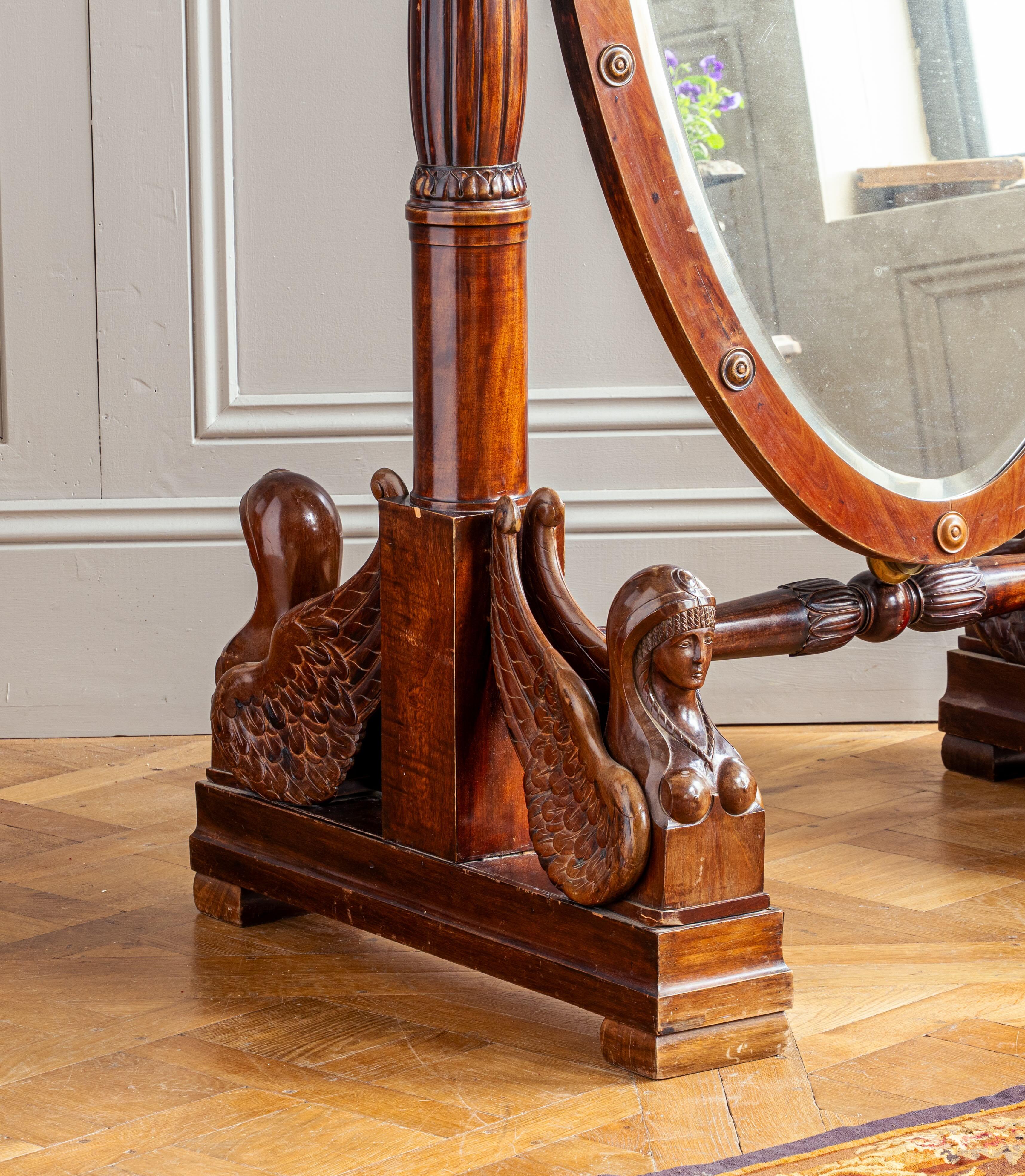 Miroir de barbier italien du XIXe siècle Bon état - En vente à London, Park Royal