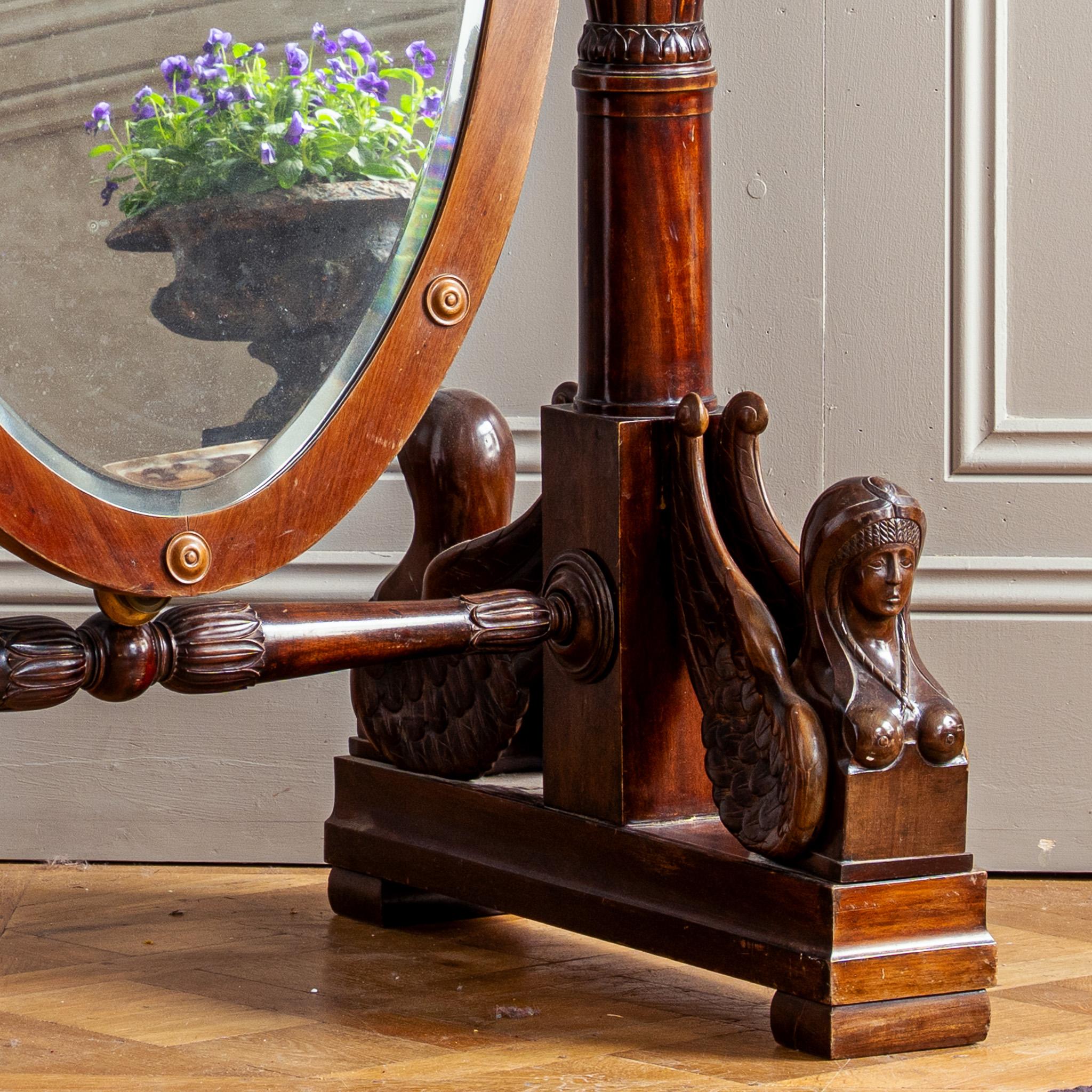 Miroir de barbier italien du XIXe siècle en vente 2