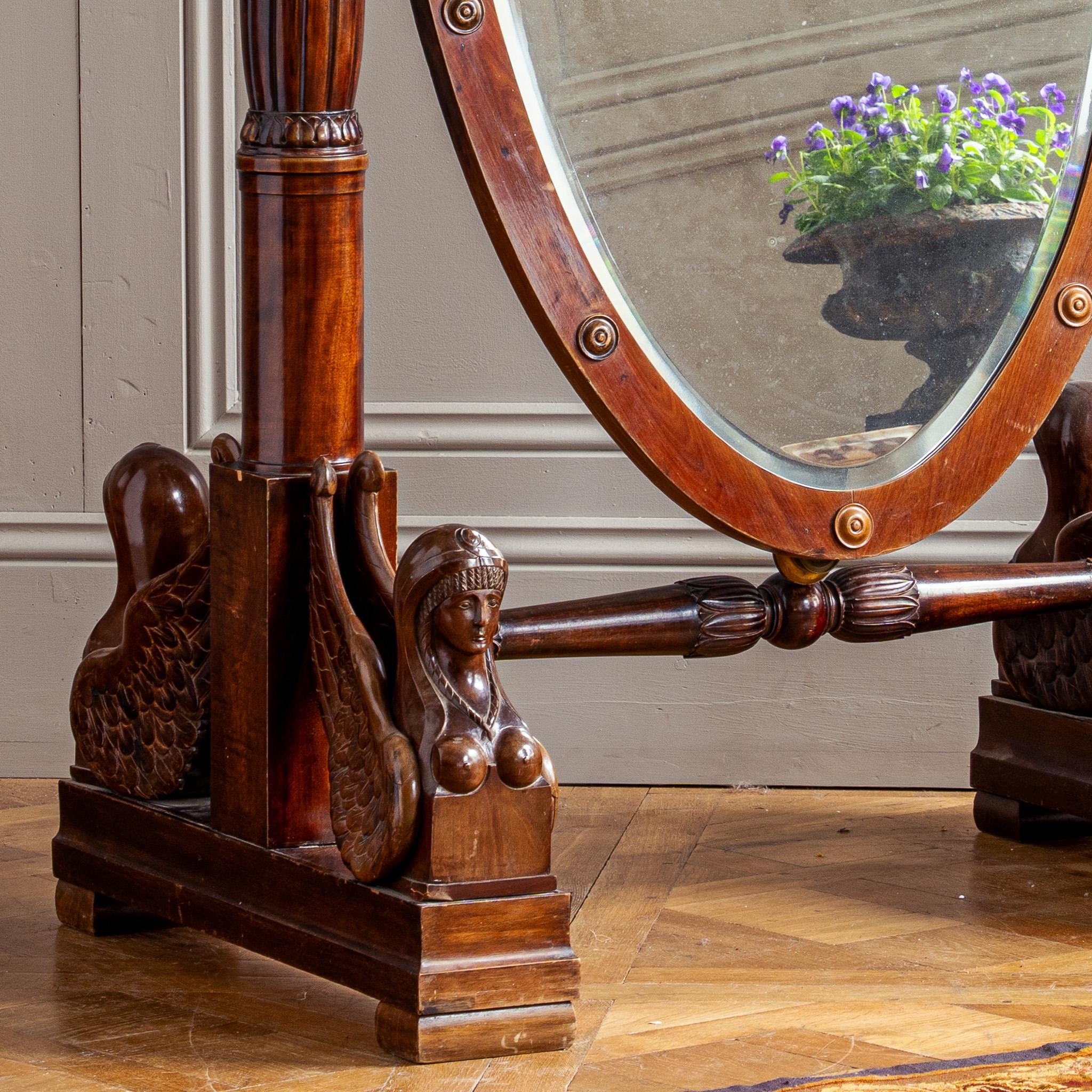 Miroir de barbier italien du XIXe siècle en vente 3