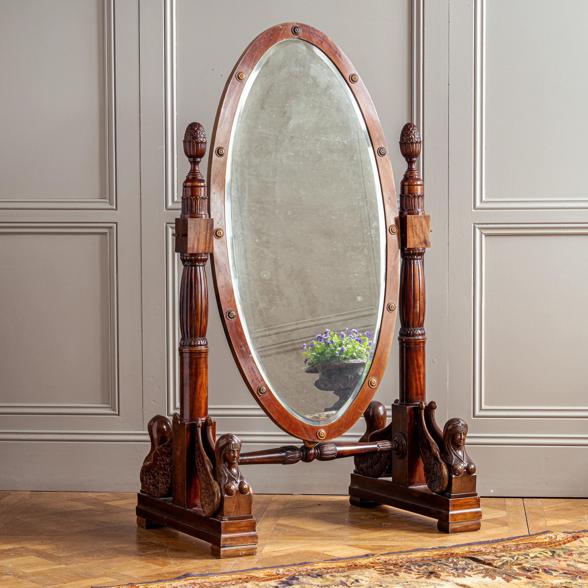 Miroir de barbier italien du XIXe siècle en vente 4