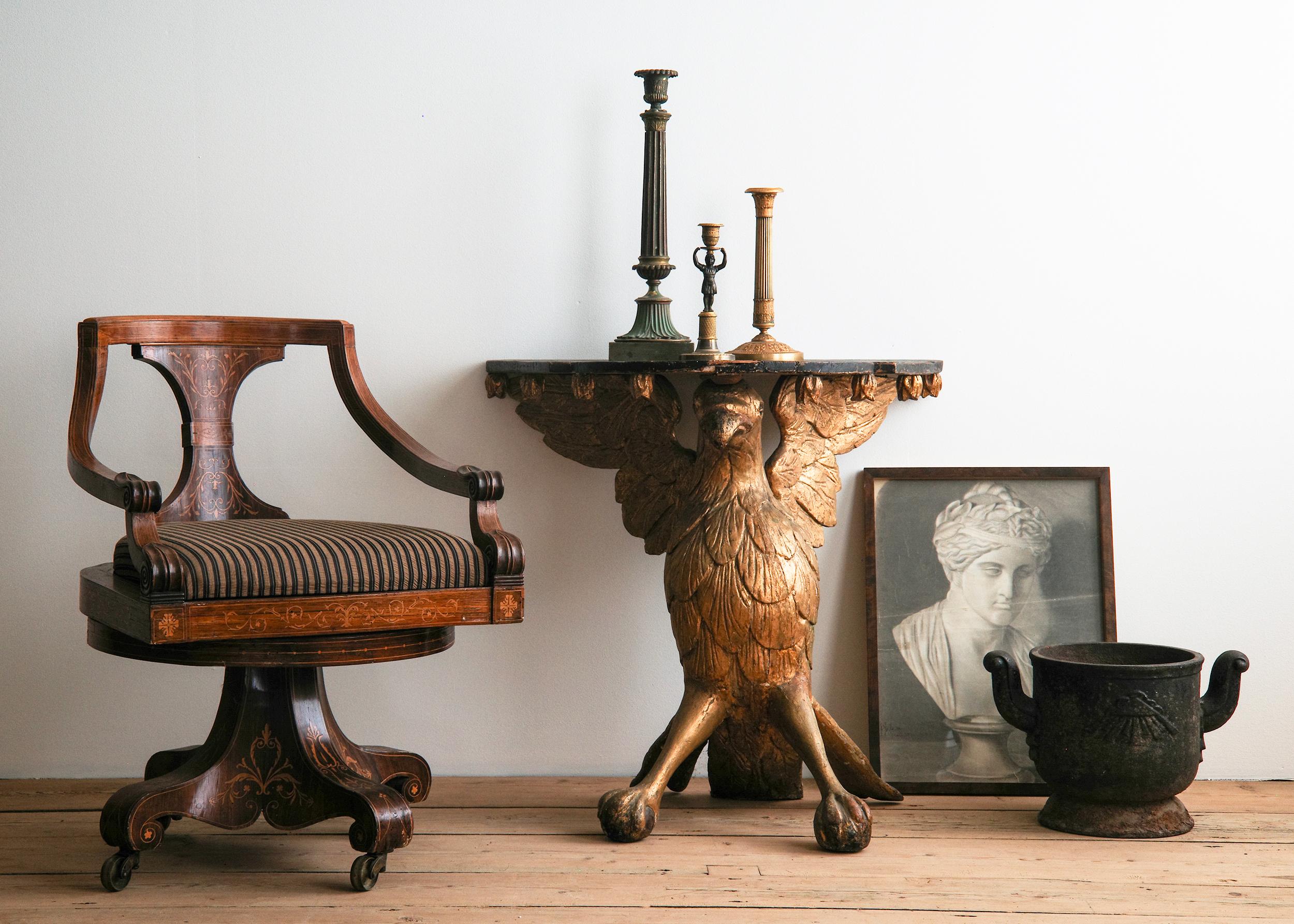 Empire 19th Century Italian Console Table For Sale