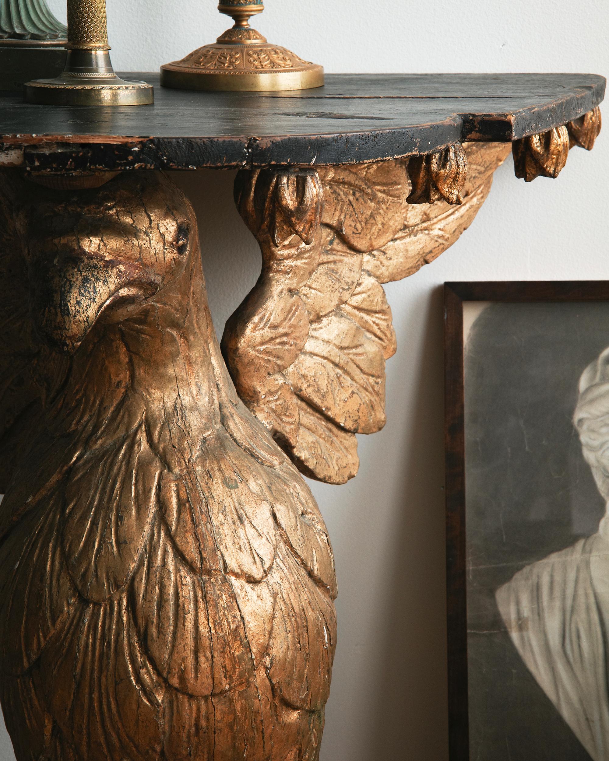19th Century Italian Console Table In Good Condition For Sale In Allerum, SE
