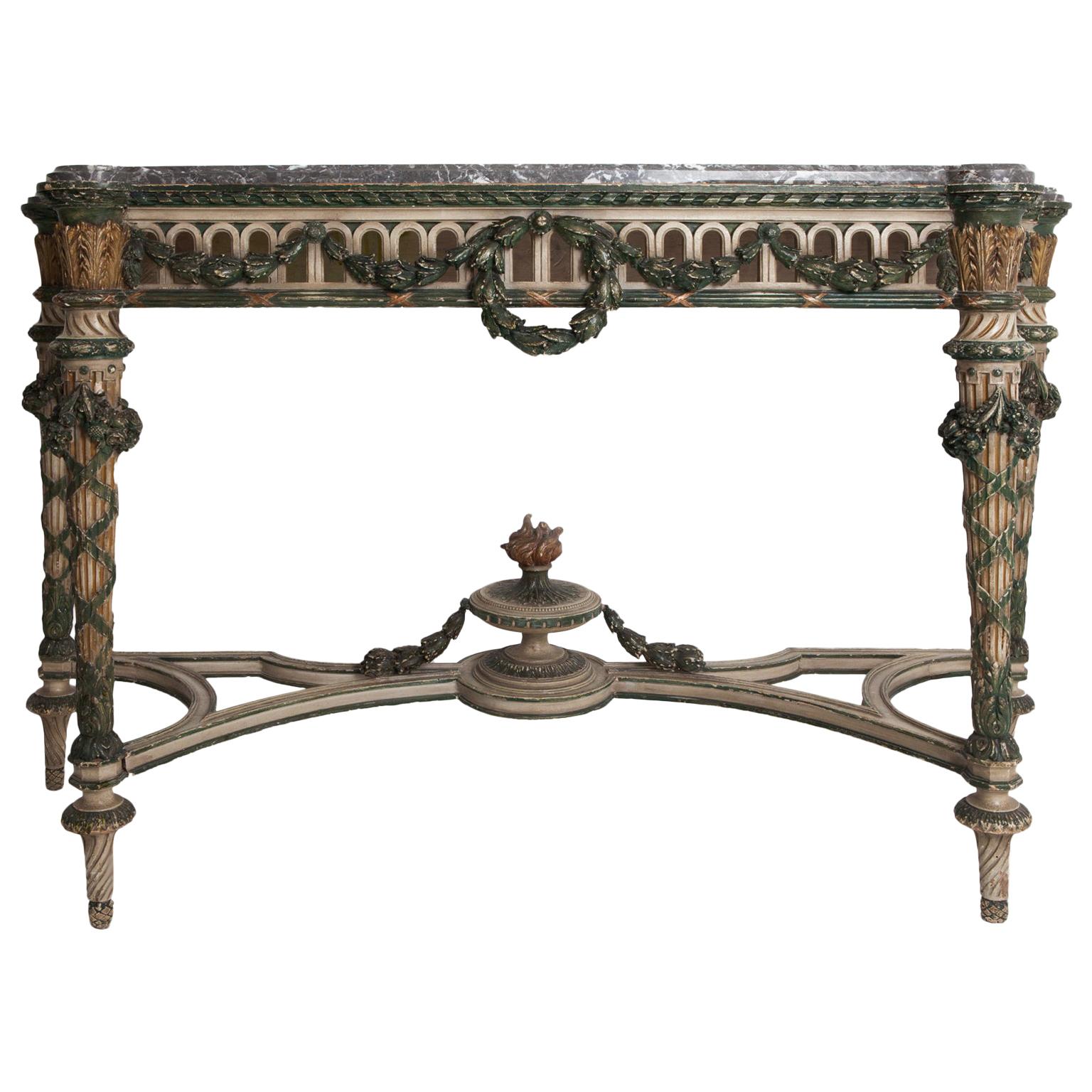 19th Century Italian Console Table For Sale
