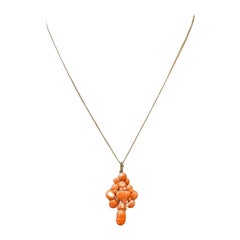 19th Century Italian Coral Cross