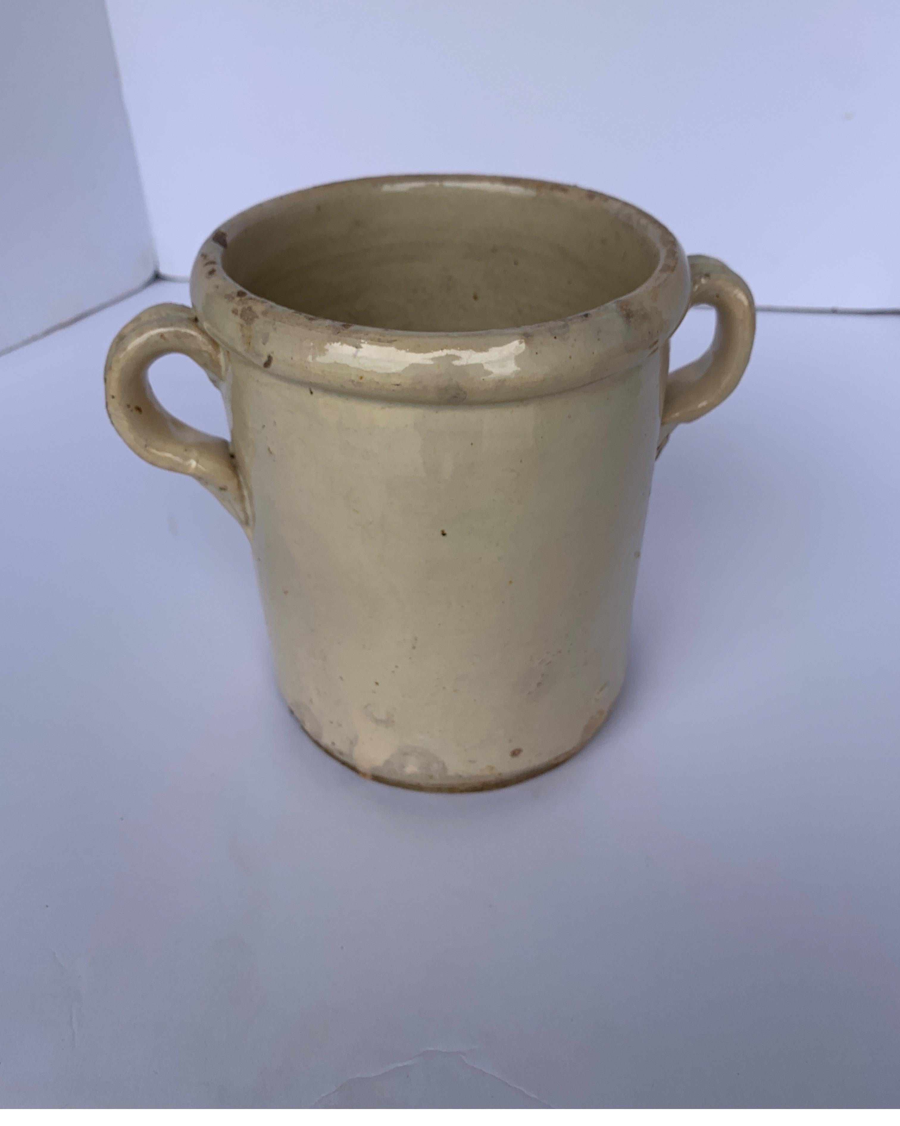 19th Century Italian Cream Jar With Handles 8
