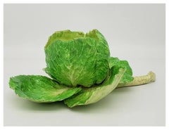 19th century Italian Crown M Naples Napoli Lettuceware Cabbage Leaf Bowl