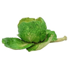 19th century Italian Crown M Naples Napoli Lettuceware Cabbage Leaf Bowl