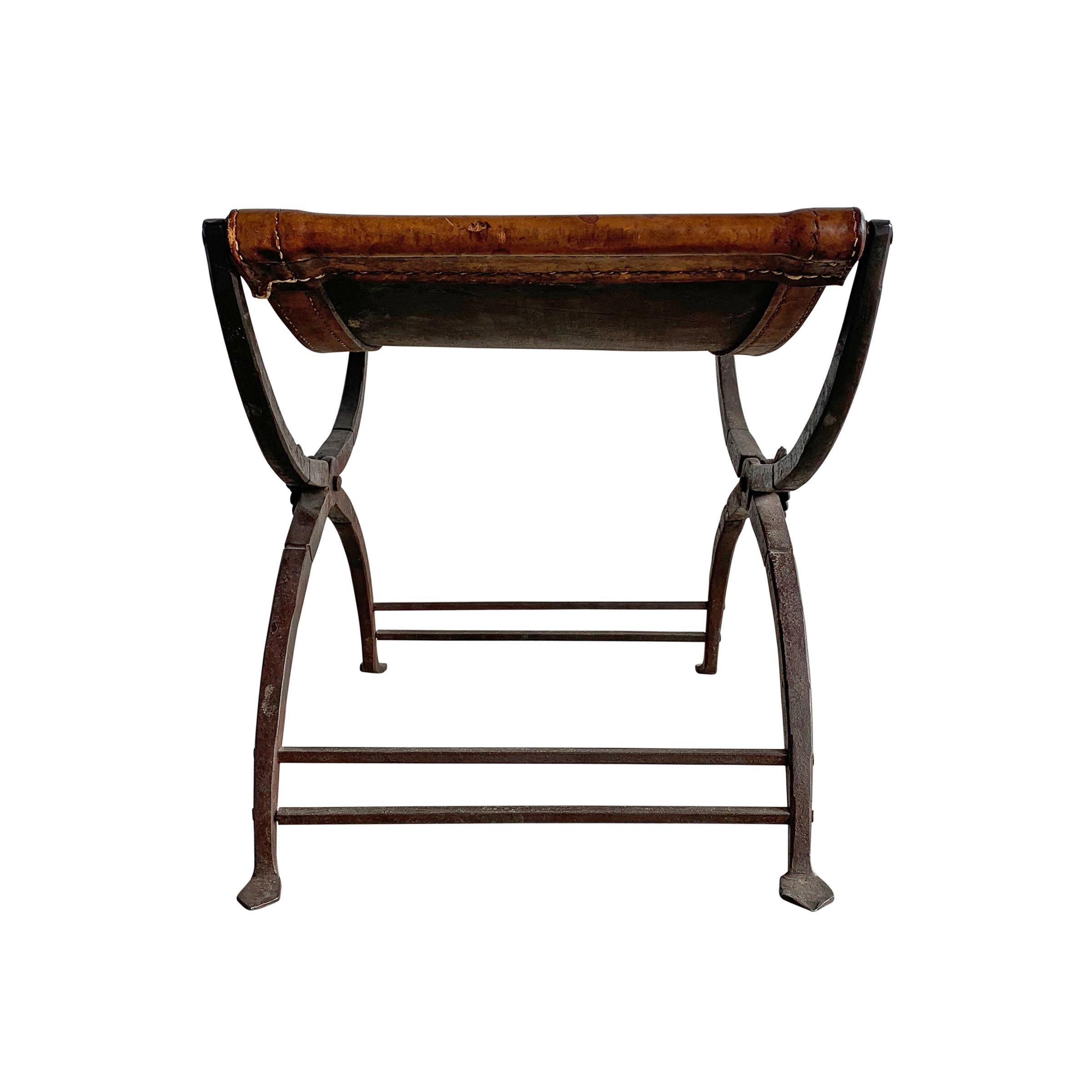 19th Century Italian Curule Stool 1