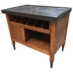 Antique 19th Century Italian Cutlery Holder in Coated and Lacquered Wood, 1890s