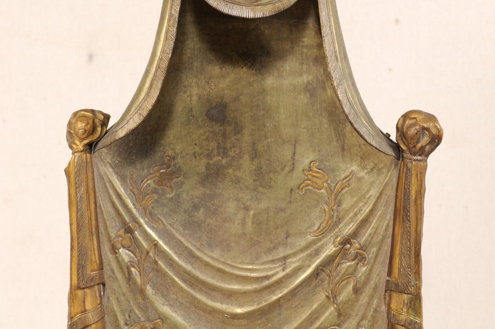 19th Century Italian Draped and Crowned Altarpiece on Custom Stand 1