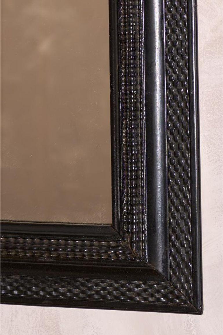 Pine 19th century Italian ebonised mirror - No6