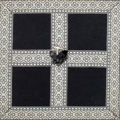 19th Century Italian Ecclesiastical "Chiesa Borsa" with Black Crystal Quartz