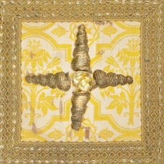 19th Century Italian Ecclesiastical "Chiesa Borsa" with Gold Shells and Pearls