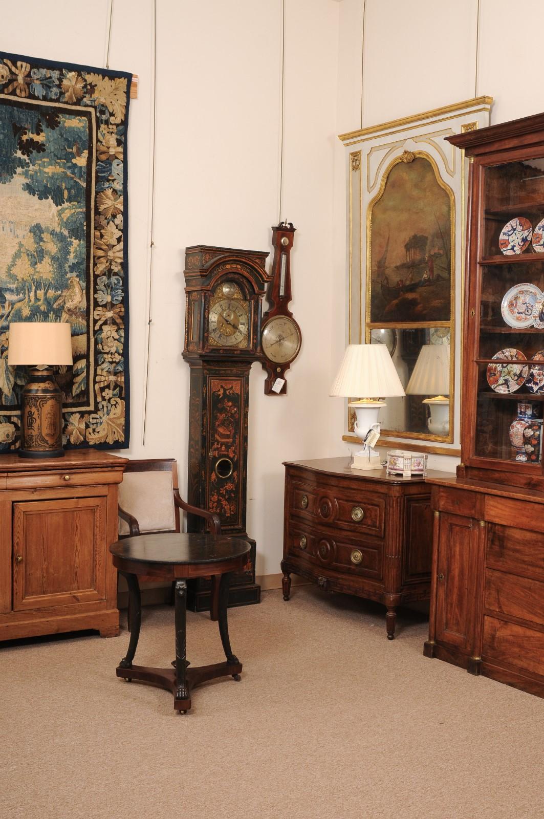 19th Century Italian Empire Ebonized Gueridon For Sale 3