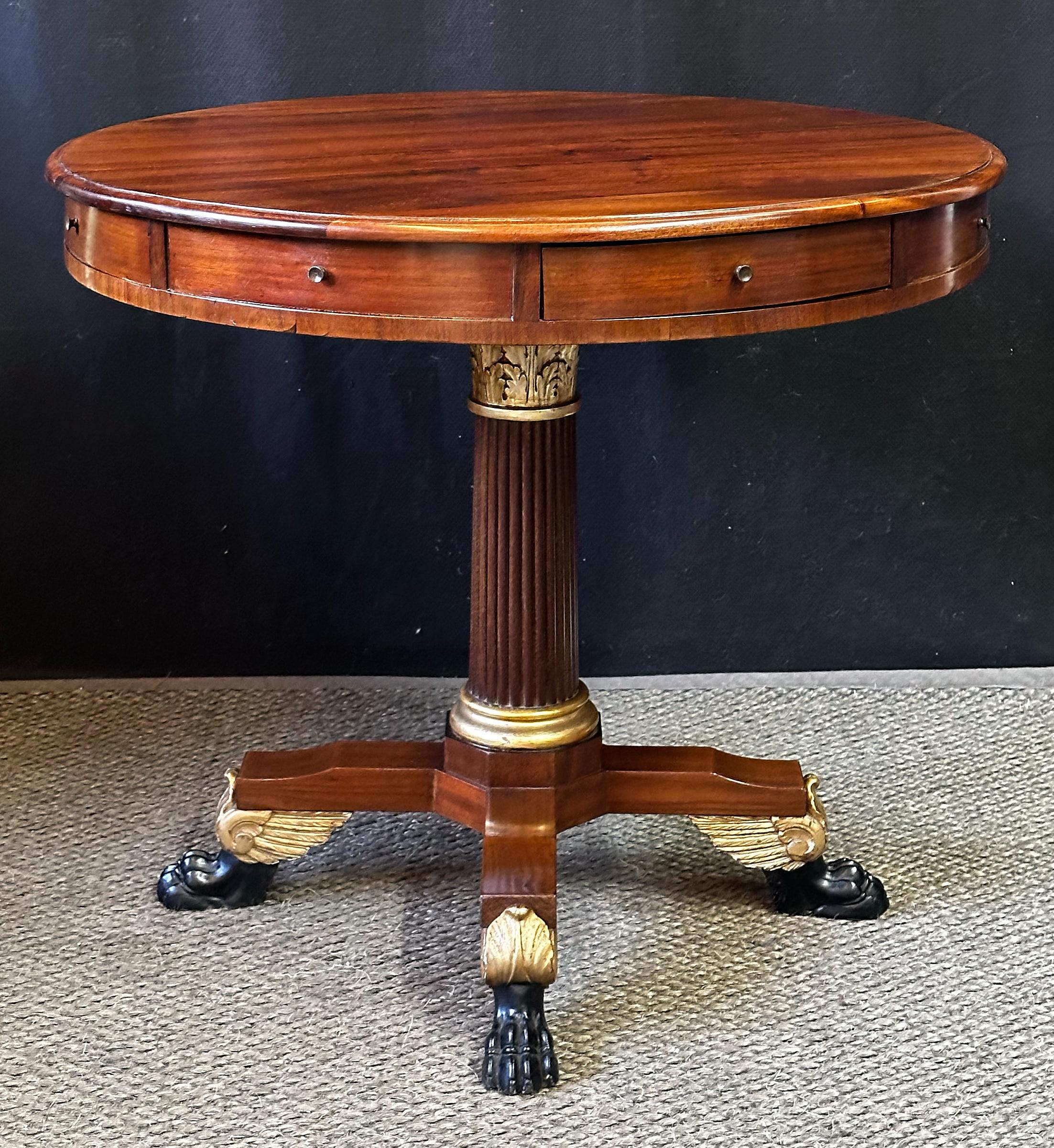 19th Century Italian Empire Game Table  In Good Condition For Sale In Atlanta, GA