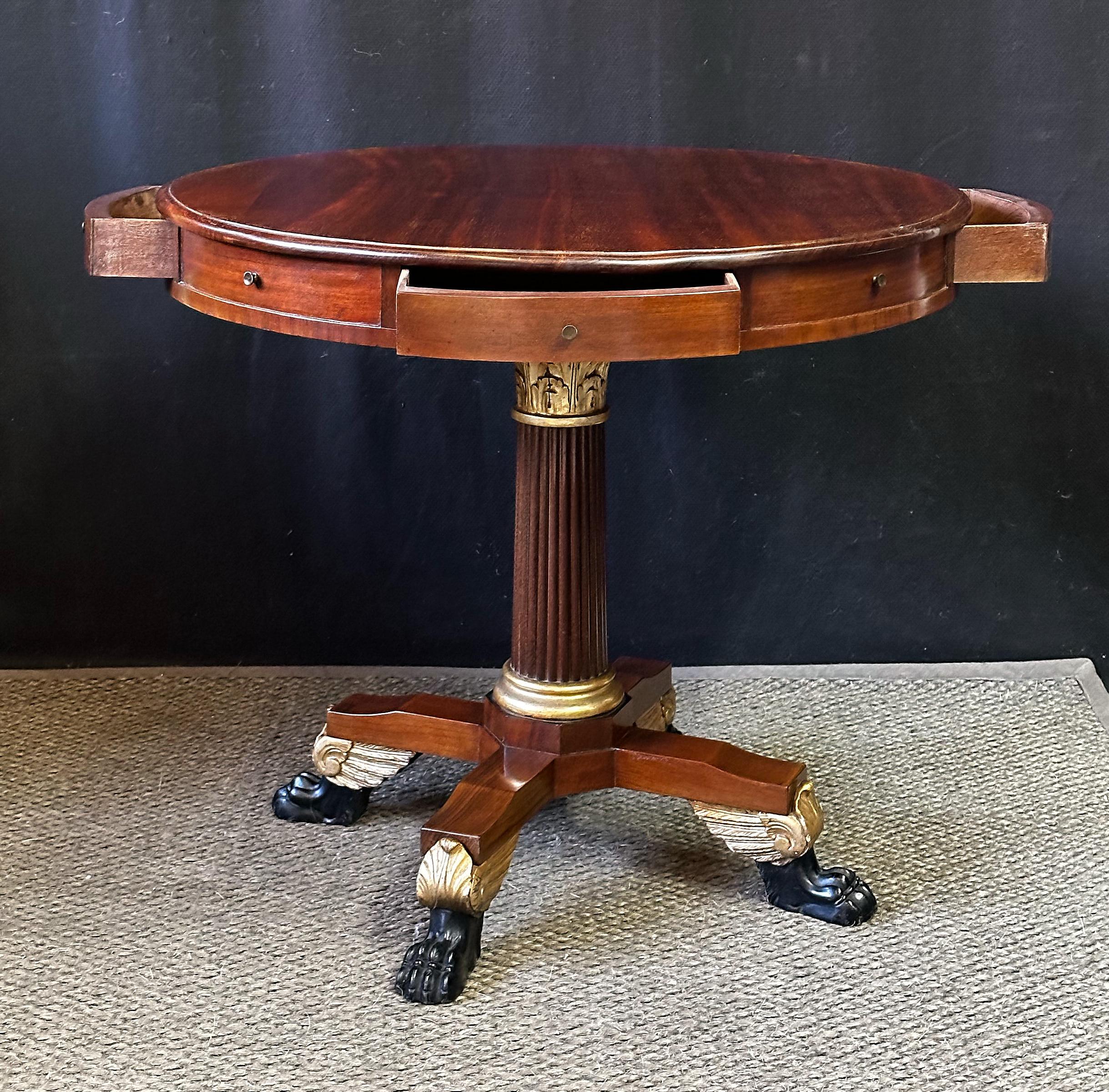 19th Century Italian Empire Game Table  For Sale 1