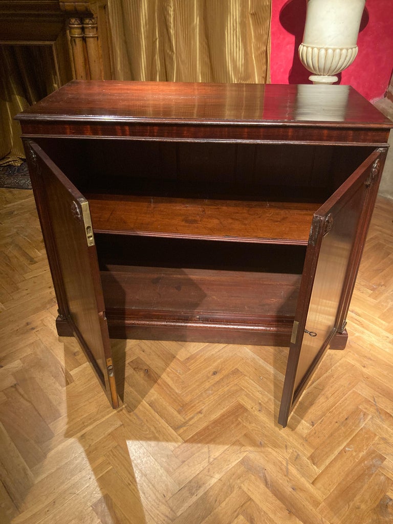 19th Century Italian Empire Mahogany Commode Two Doors Cabinet For Sale ...