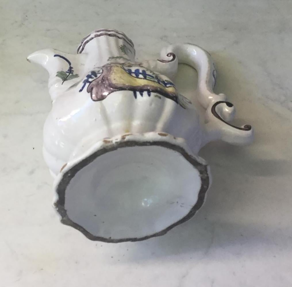 Mid-19th Century 19th Century Italian Faience Pitcher For Sale