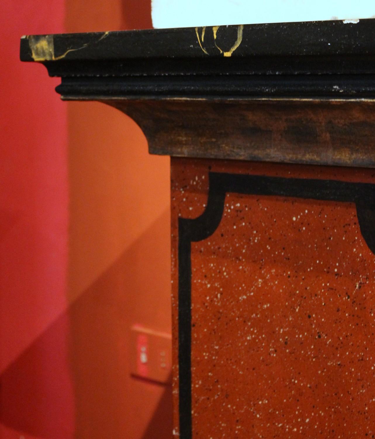 italienische Kunstmarmor-Lack-Sockel oder -Säulen aus dem 19 im Zustand „Gut“ im Angebot in Firenze, IT