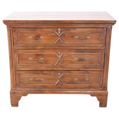 19th Century Italian Fir Wood Commode or Chest of Drawer