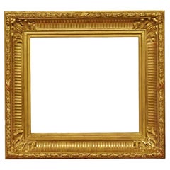 19th Century Italian Fluted Cove 17x19 Picture Frame