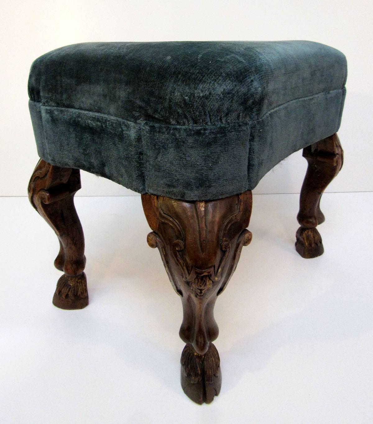 Beech 19th Century Italian Footstool