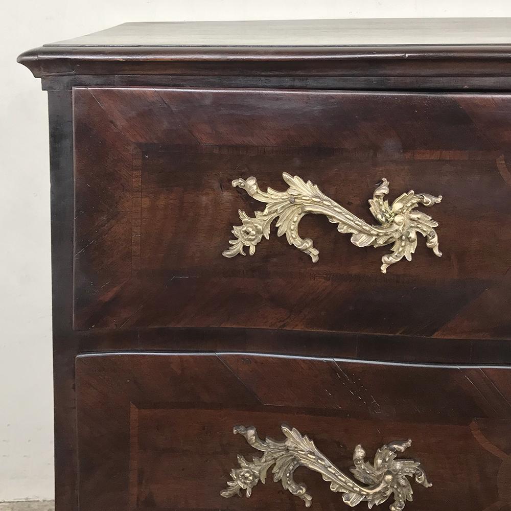19th Century Italian Fruitwood Inlaid Commode For Sale 4