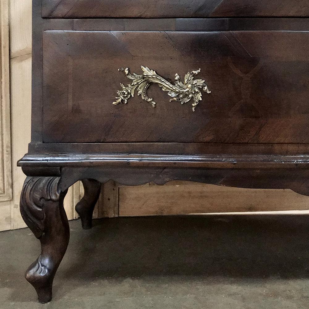 19th Century Italian Fruitwood Inlaid Commode For Sale 1