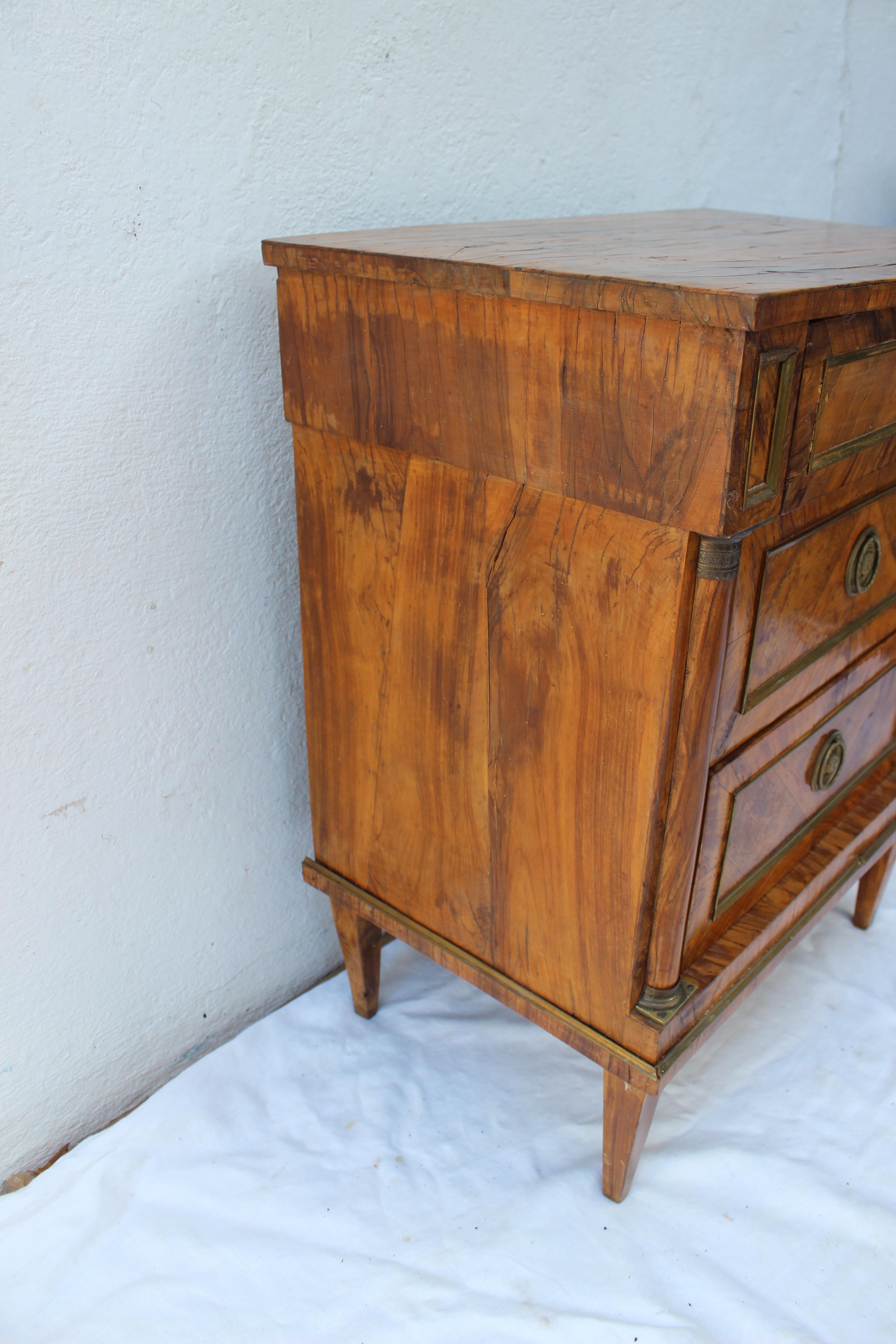 19th Century Italian Fruitwood Nightstand 3