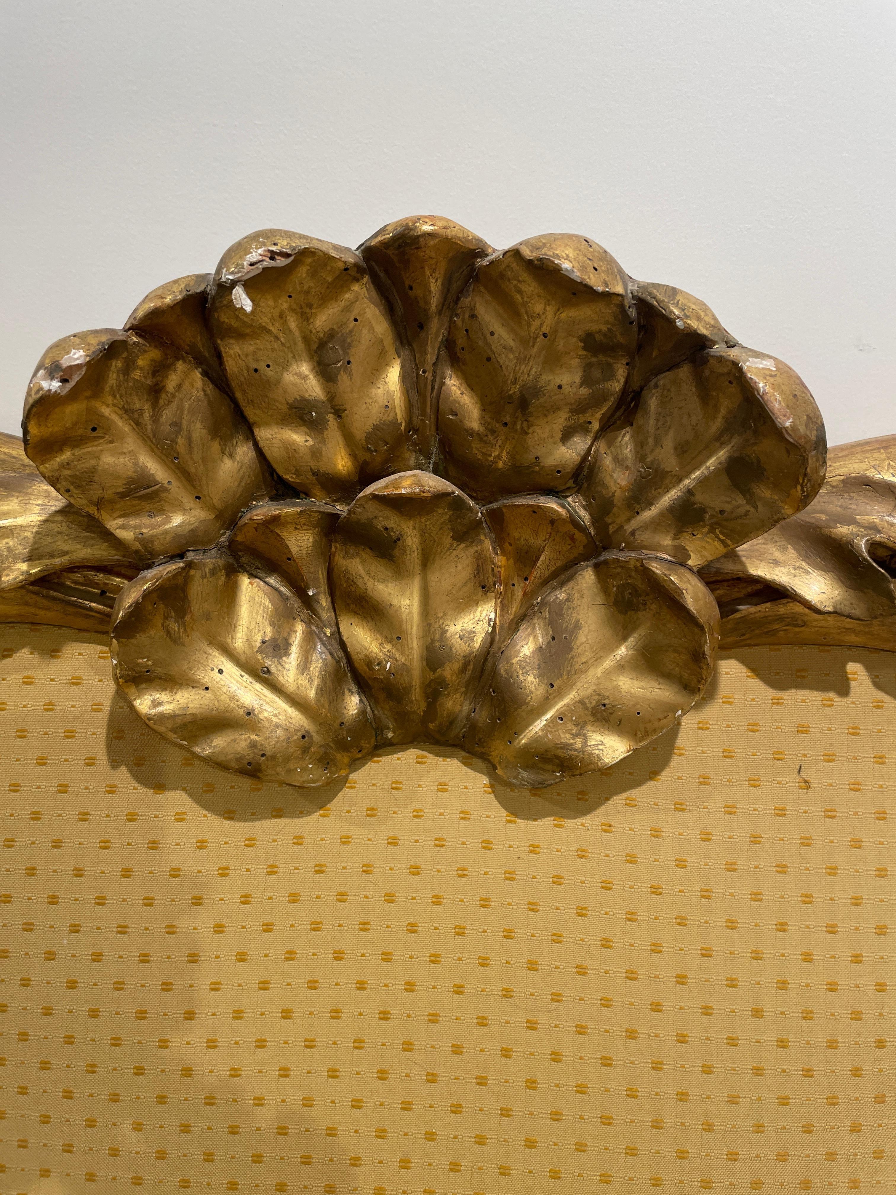 19th Century Italian Gilded Headboard (King) 1