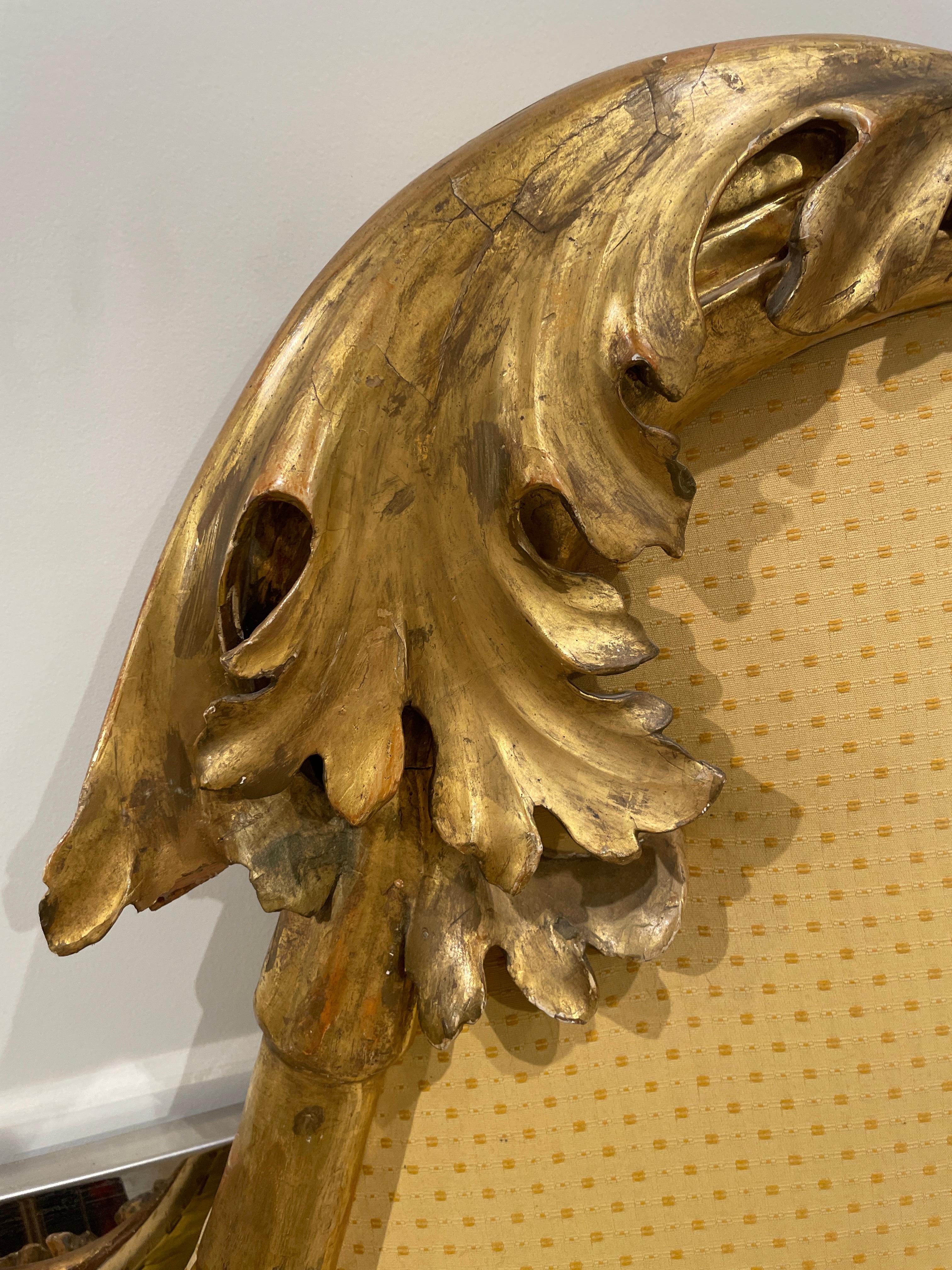 19th Century Italian Gilded Headboard (King) 2