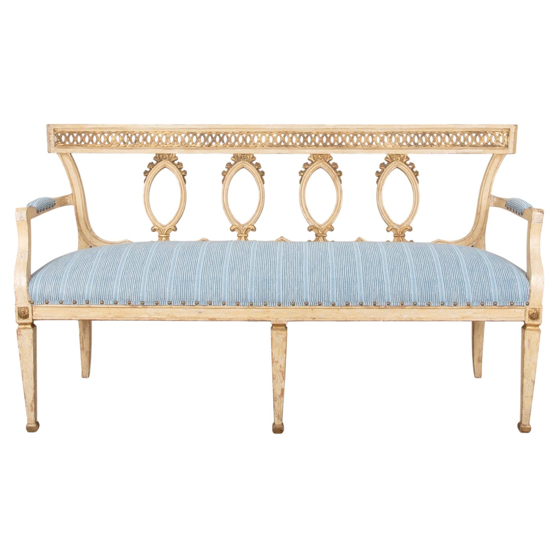 19th Century Italian Gilded Sofa
