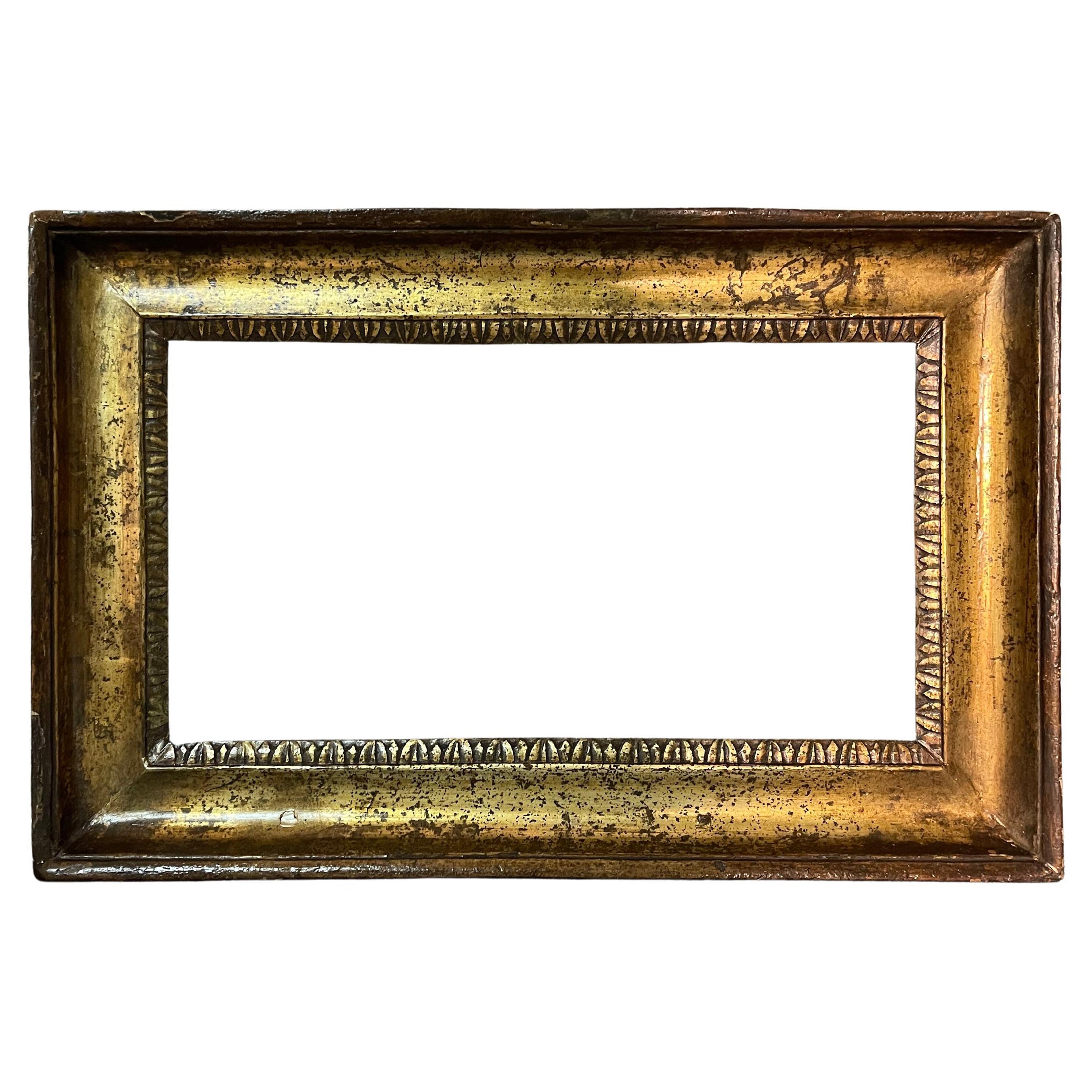 19th Century  Italian Gilded Wood Frame