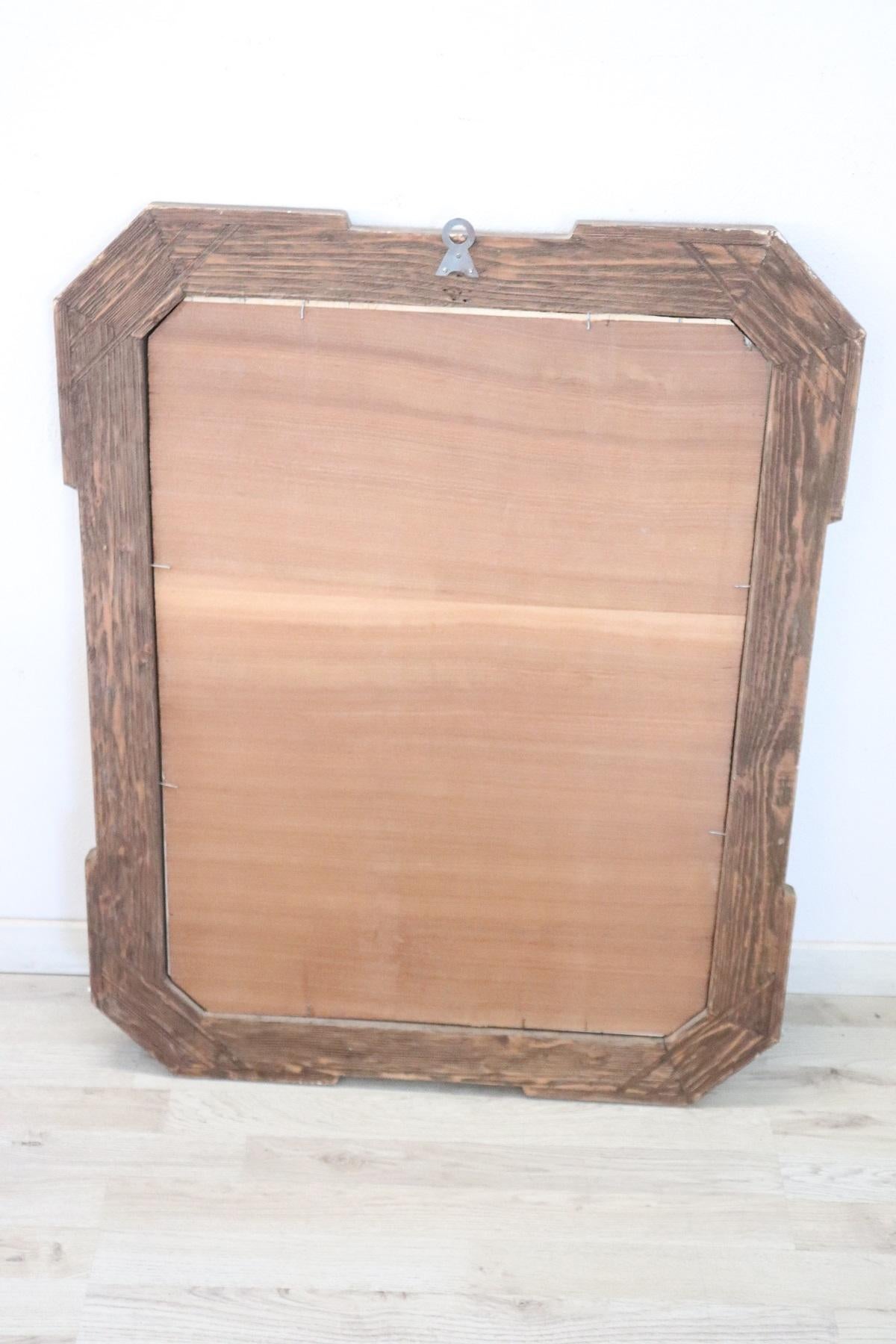19th Century Italian Gilded Wood Wall Mirror 2