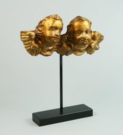 19th Century Italian Gilt Carved Putti on Stand