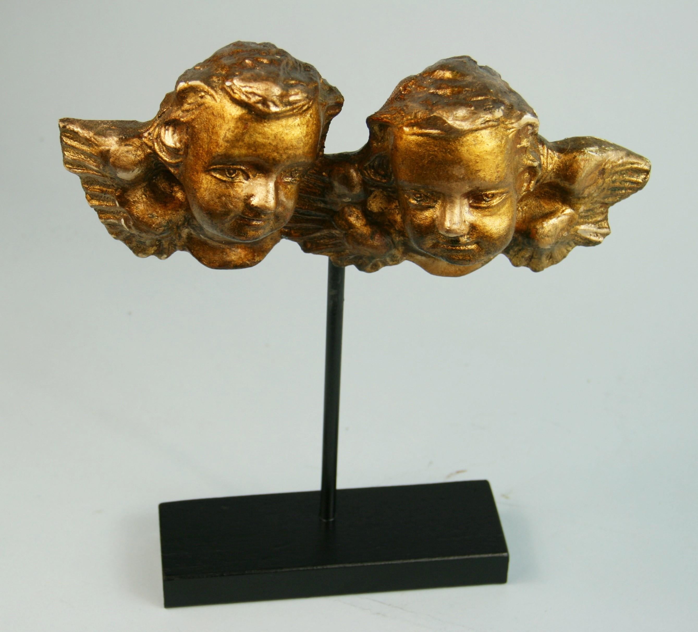 19th Century Italian Gilt Carved Putti on Stand 3